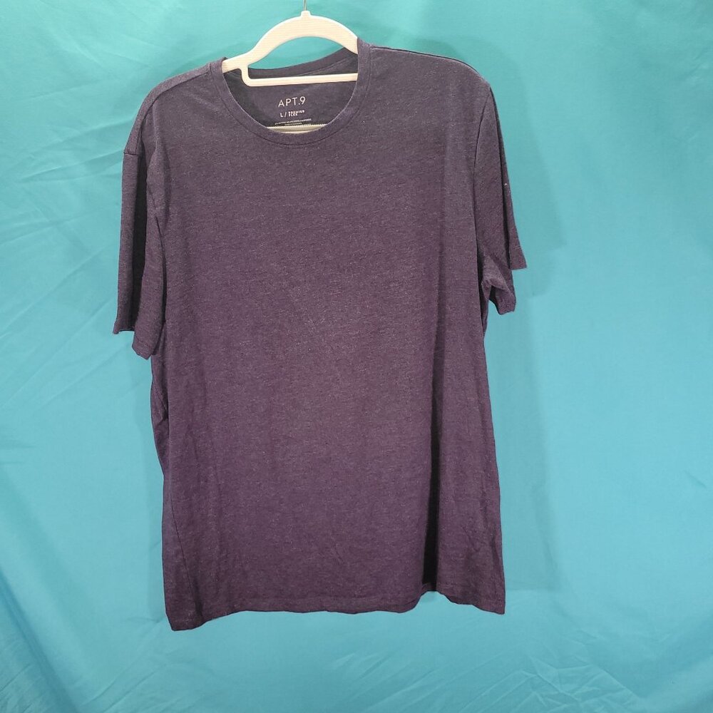 APT.9 Mens Premier Flex Heathered Purple T-Shirt L